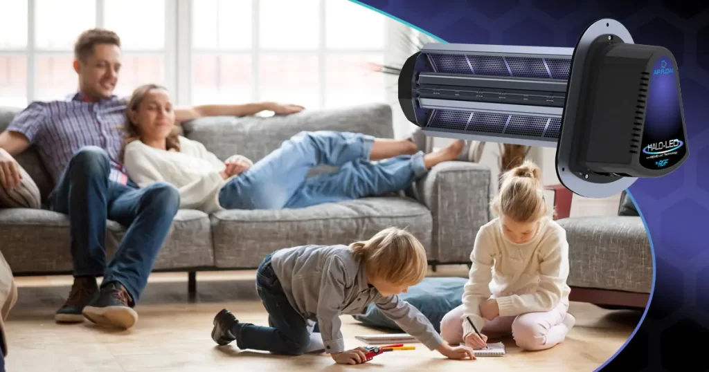 halo led ad with family